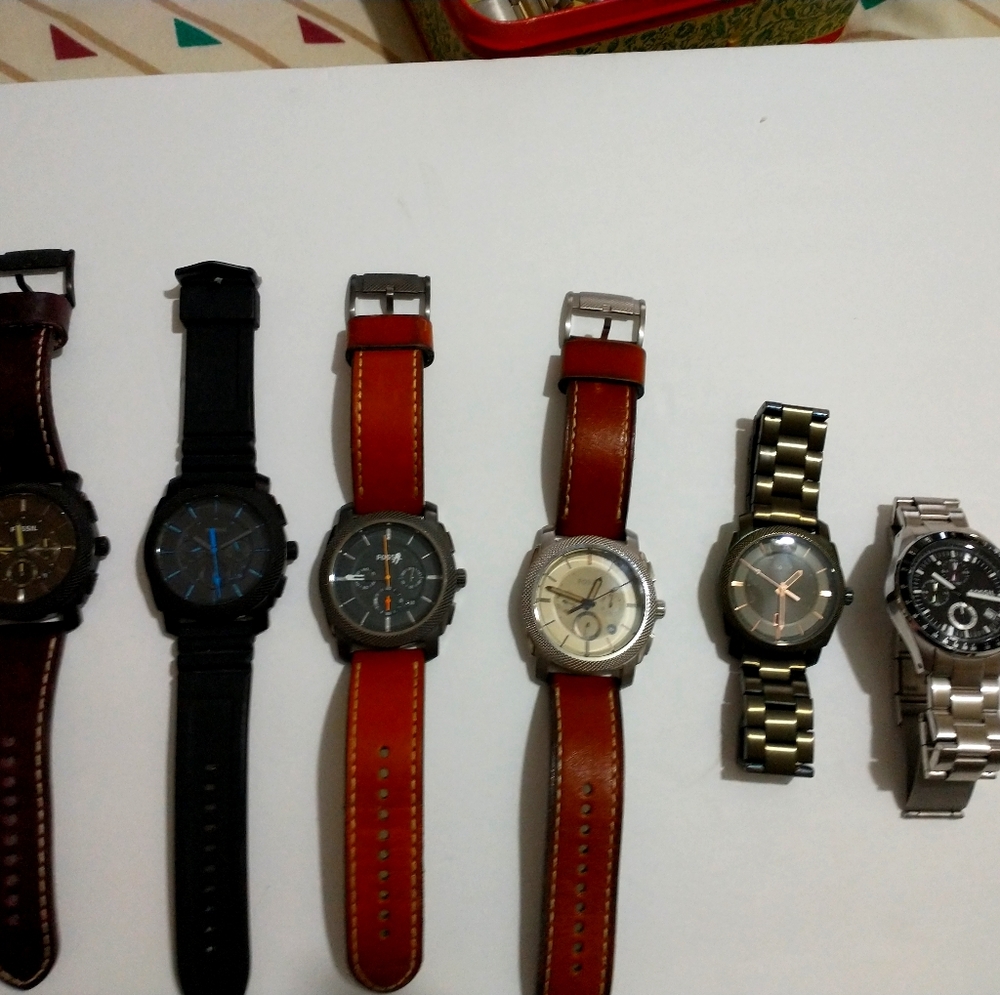 Lot 6 FOSSIL Watches DEAL!
